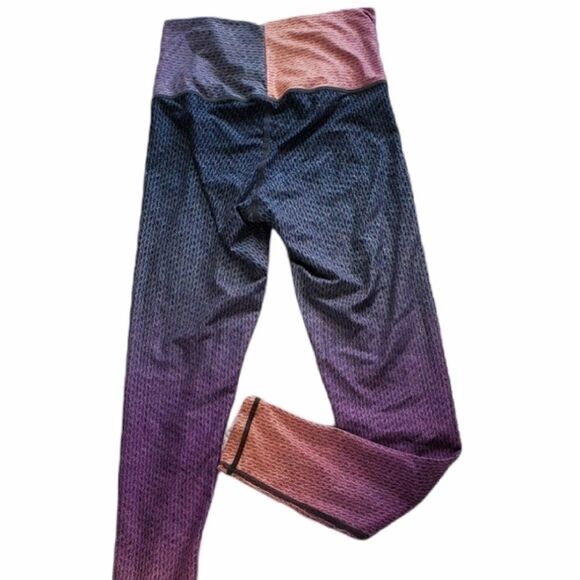 Sol & Mane Gray & Purple Ombrie High Rise Leggings - Picture 2 of 4